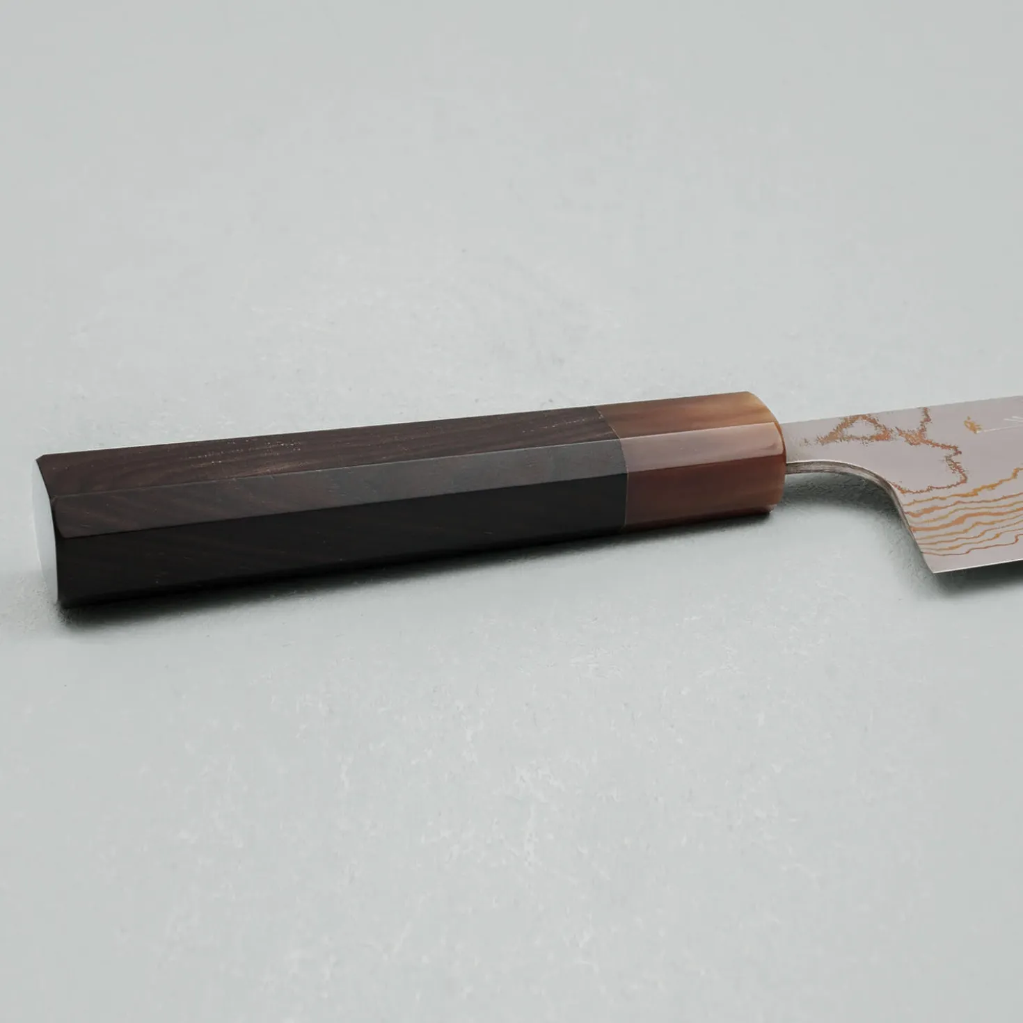 Takeshi Saji Rainbow Aogami Wa Ebony Hoorn Santoku