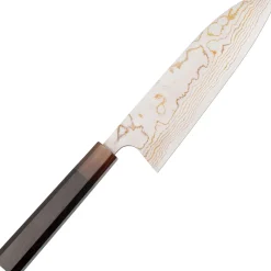 Takeshi Saji Rainbow Aogami Wa Ebony Hoorn Santoku