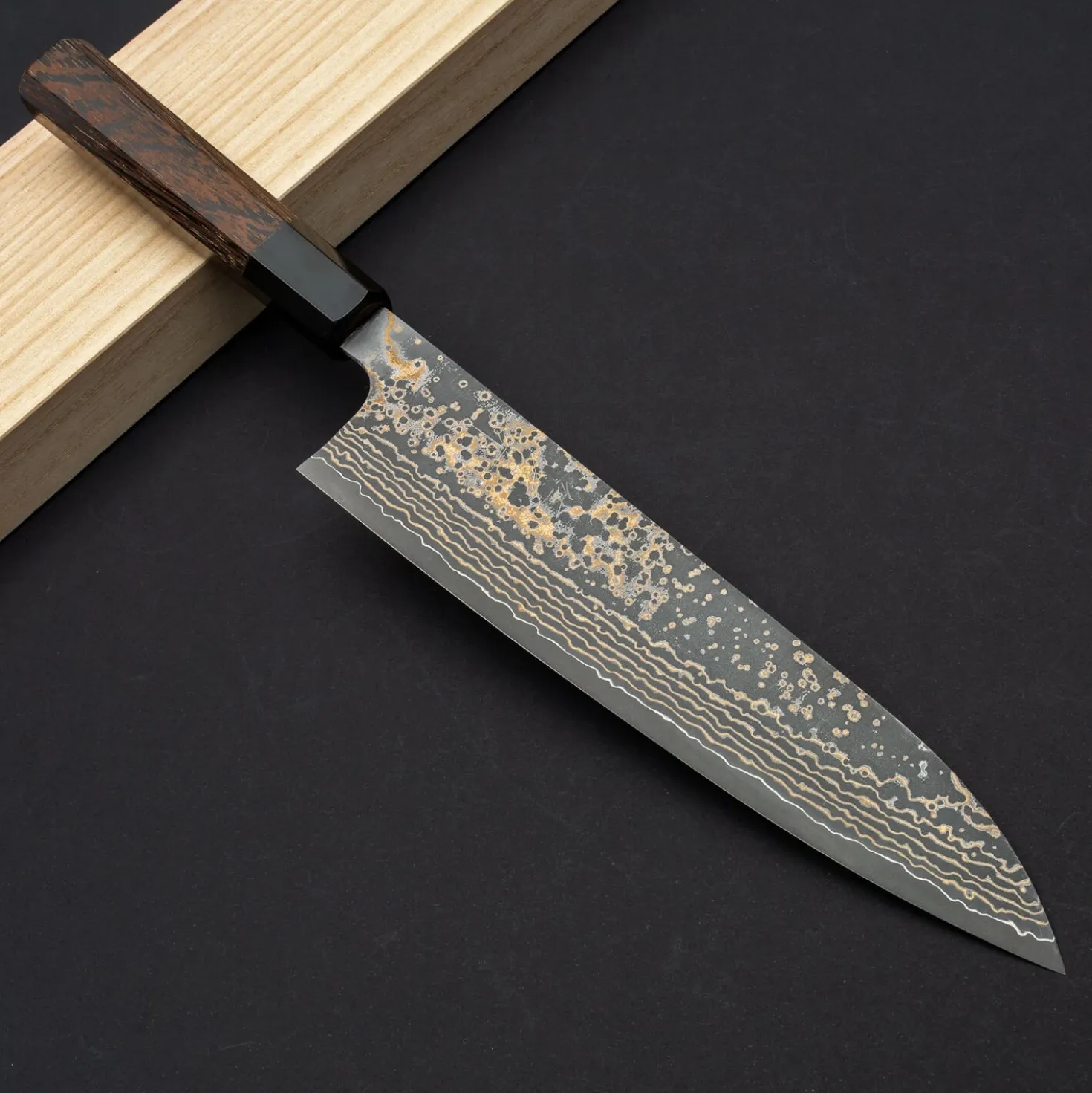 Takeshi Saji Rainbow Nickel VG10 Gyuto 21 cm
