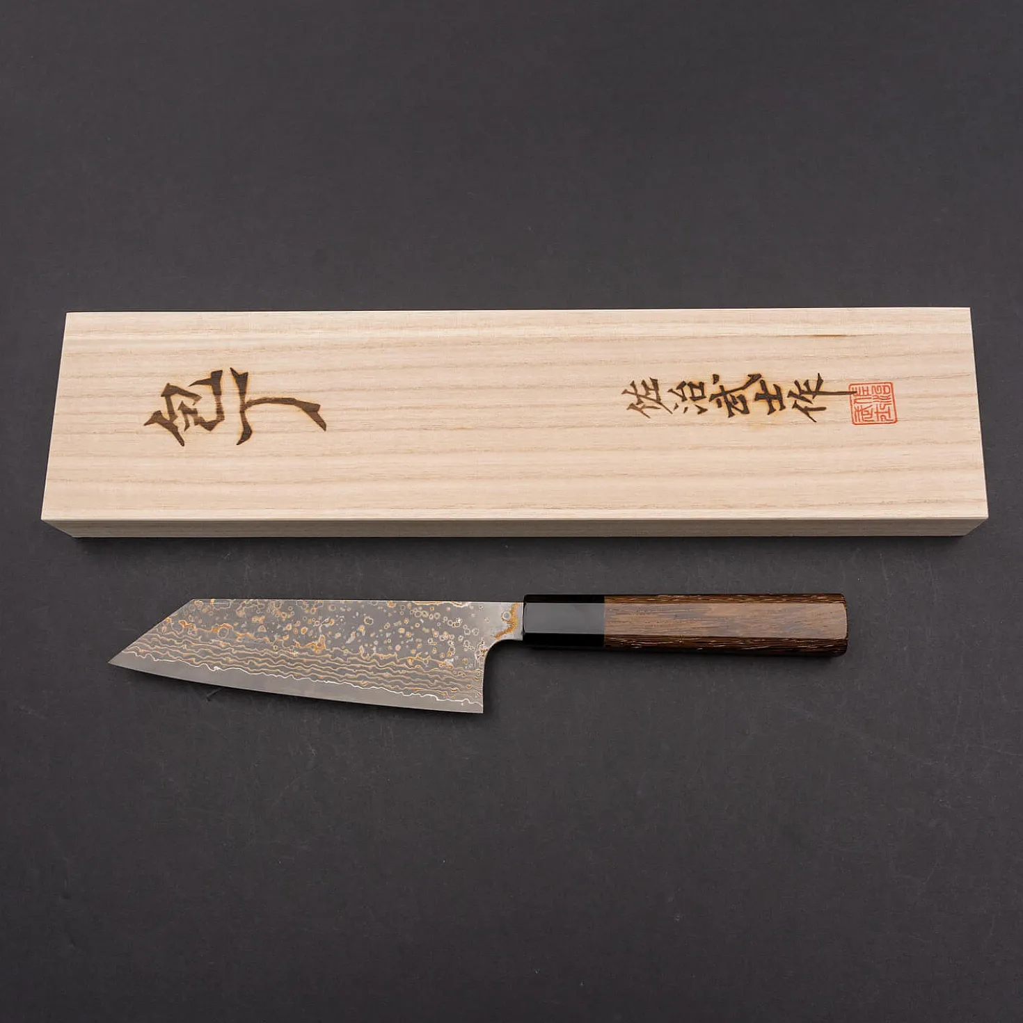 Takeshi Saji Rainbow Nickel VG10 Bunka 16 cm