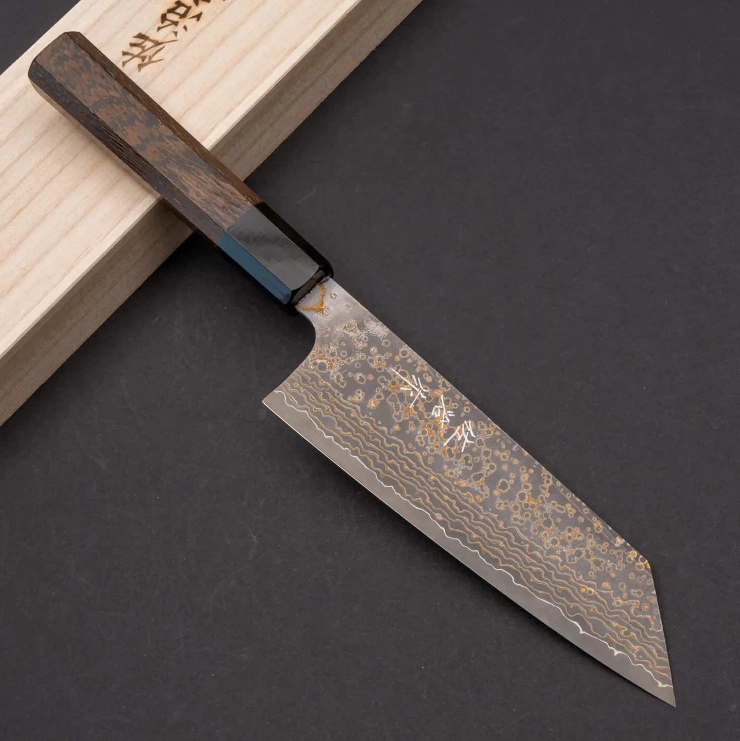 Takeshi Saji Rainbow Nickel VG10 Bunka 16 cm