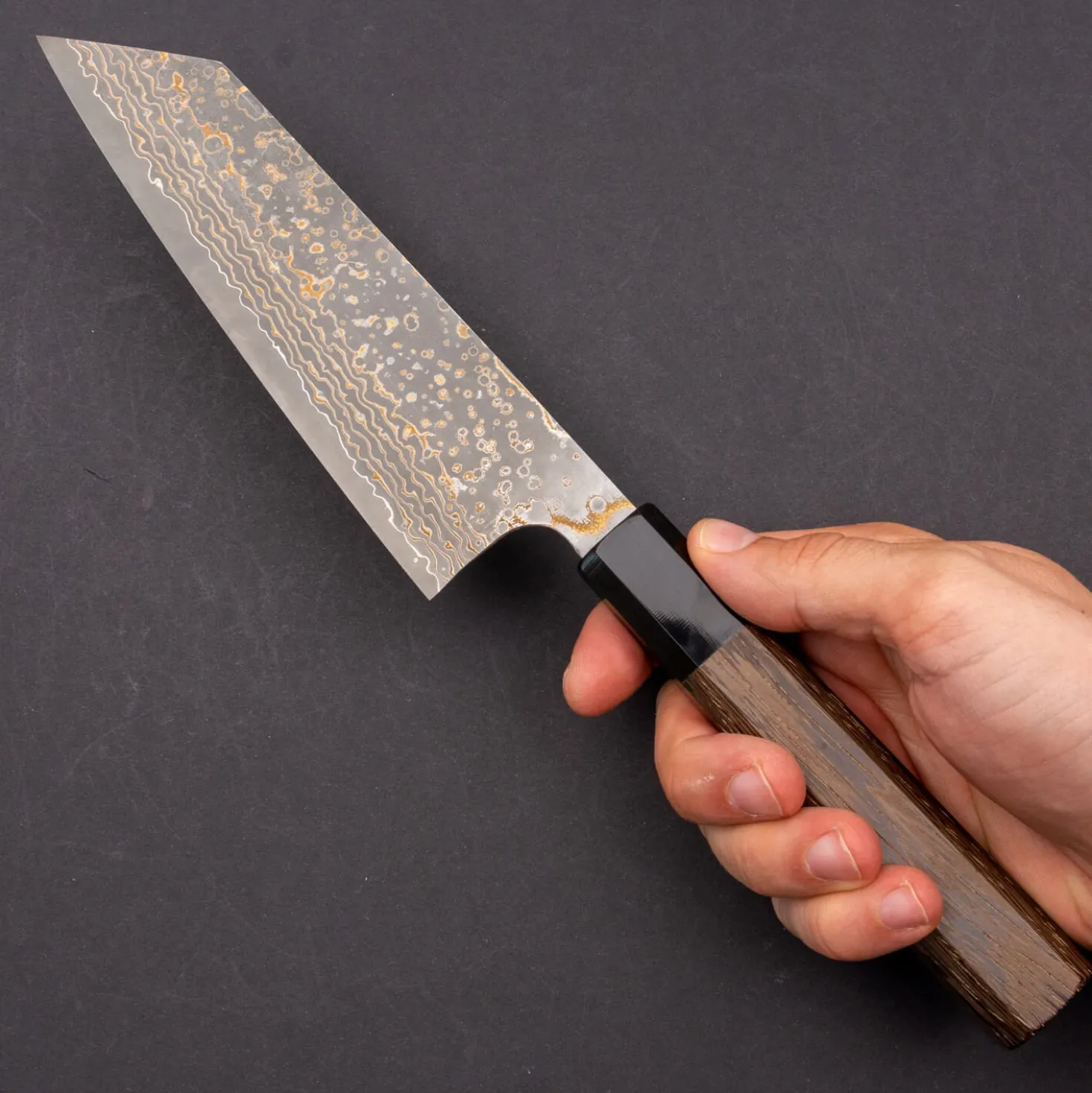 Takeshi Saji Rainbow Nickel VG10 Bunka 16 cm