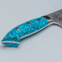 Takeshi Saji R2 Damast Turquiose Petty 15 cm