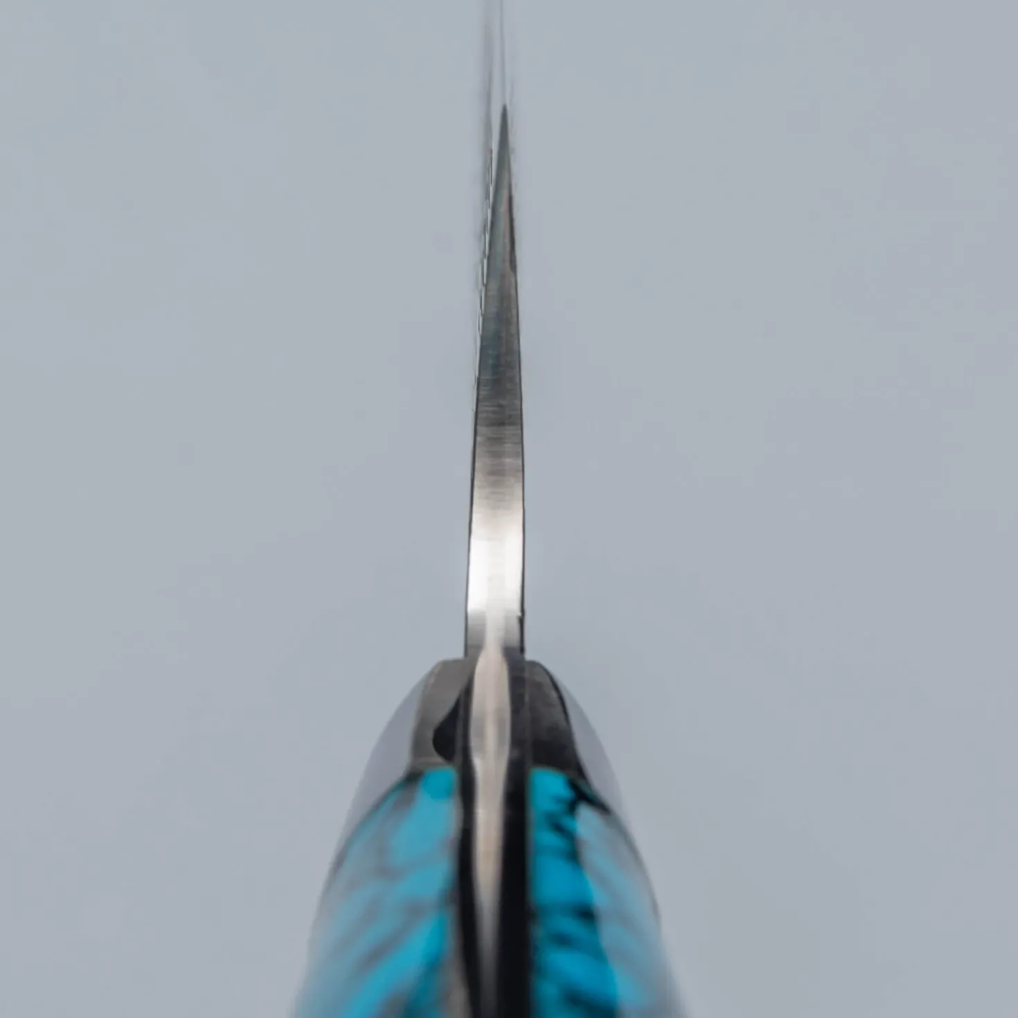 Takeshi Saji R2 Damast Turquiose Petty 15 cm