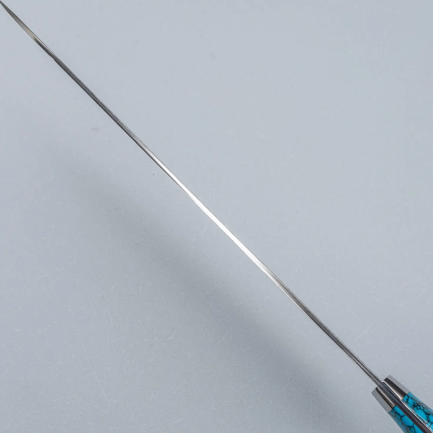 Takeshi Saji R2 Damast Turquiose Sujihiki 27 cm