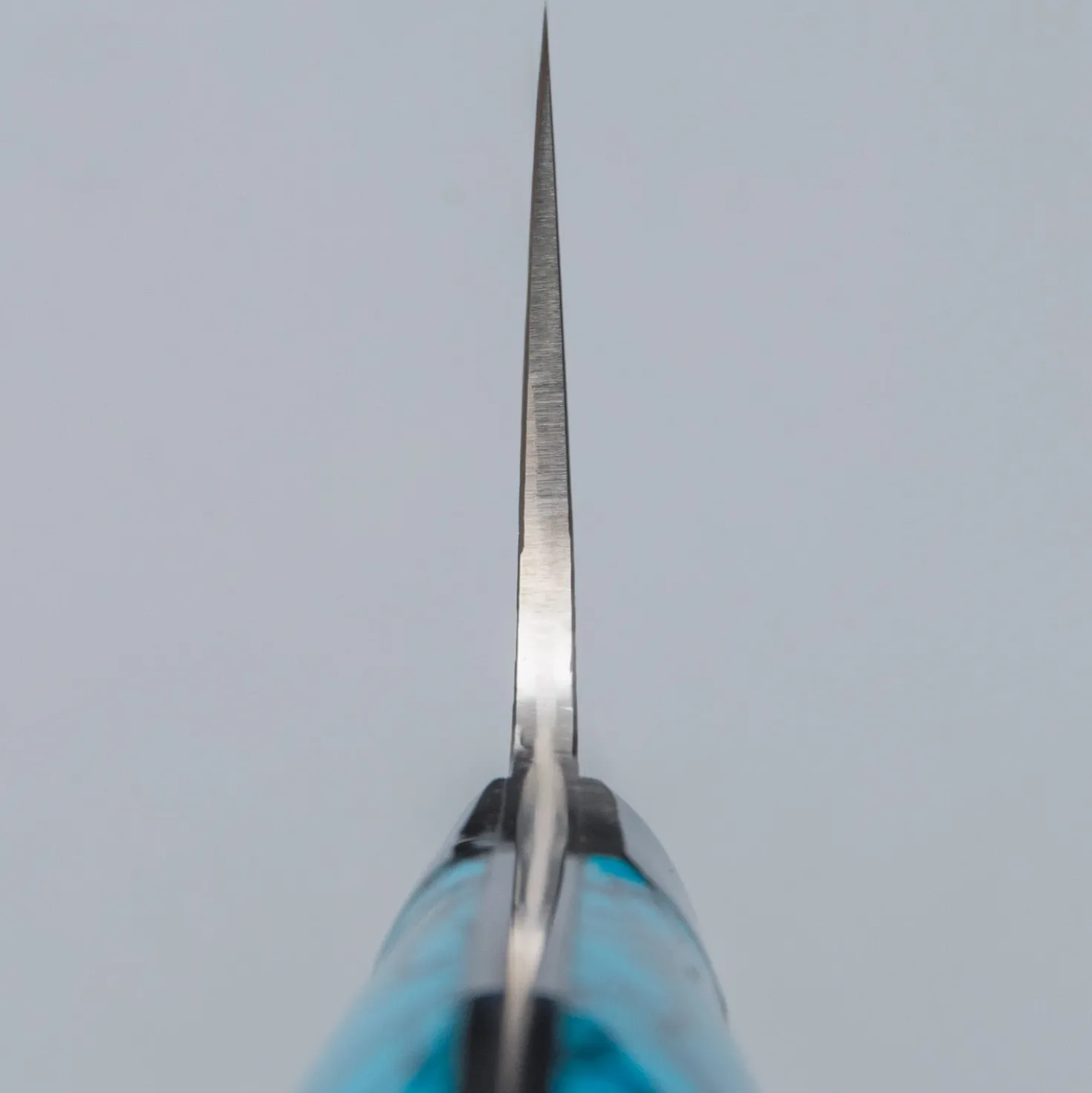 Takeshi Saji R2 Damast Turquiose Santoku 18 cm