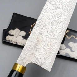 Takeshi Saji R2 Fujin Raiijin Makie Tsuchime Gyuto 24 cm