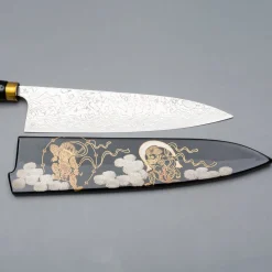 Takeshi Saji R2 Fujin Raiijin Makie Tsuchime Gyuto 21 cm