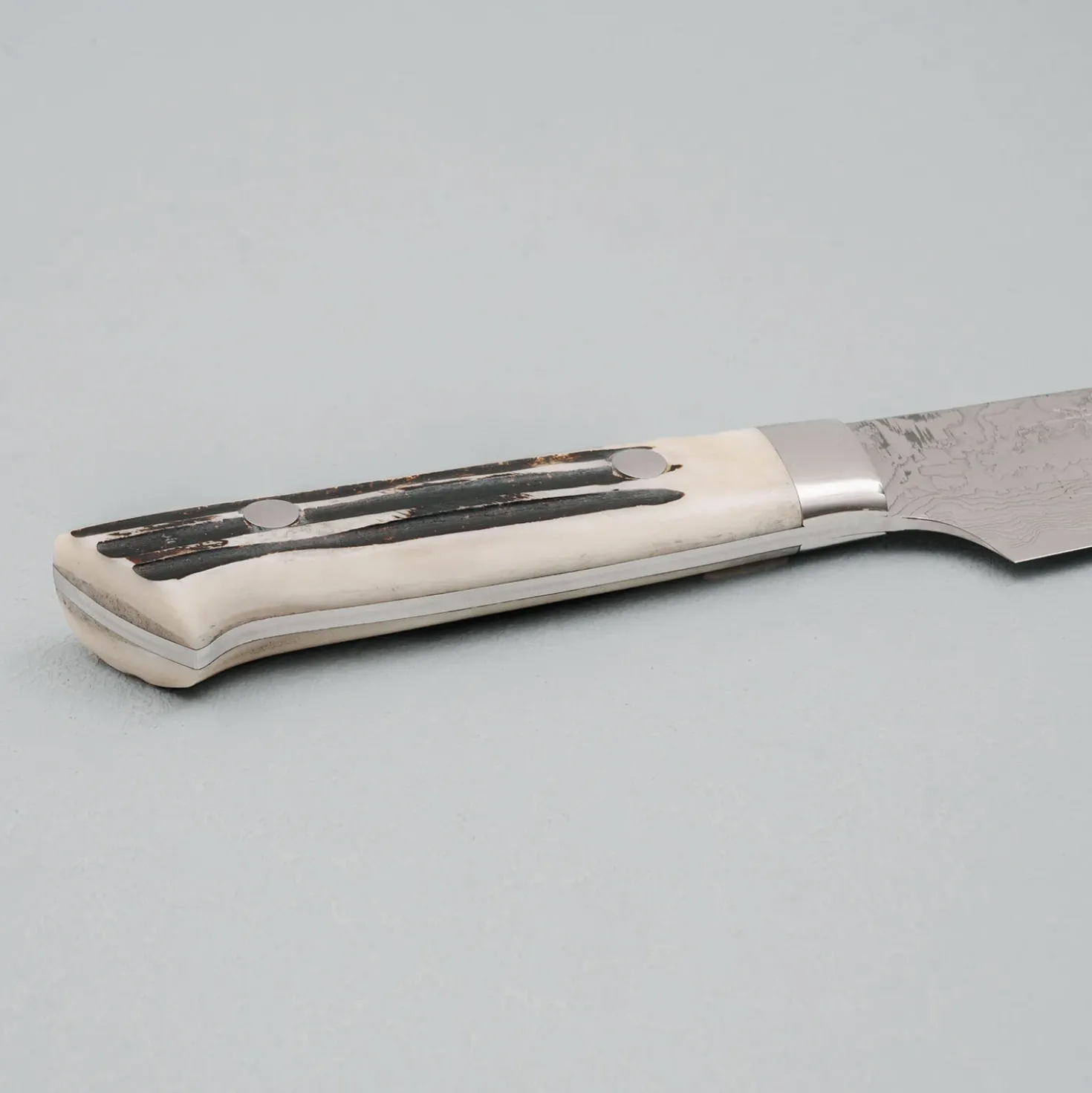 Takeshi Saji SG2 Diamond Damast Staghorn Petty 15 cm