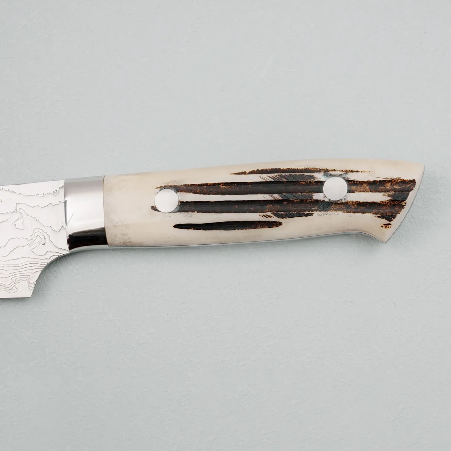 Takeshi Saji SG2 Diamond Damast Staghorn Petty 15 cm