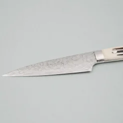 Takeshi Saji SG2 Diamond Damast Staghorn Petty 15 cm