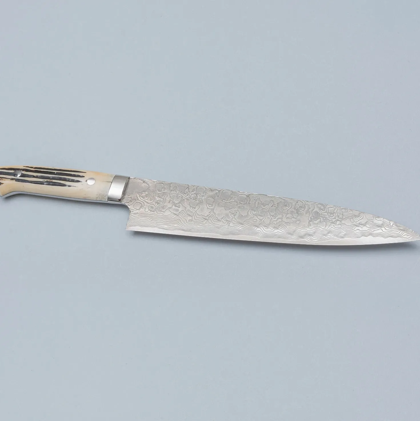 Takeshi Saji SG2 Diamond Damast Staghorn Gyuto 24 cm