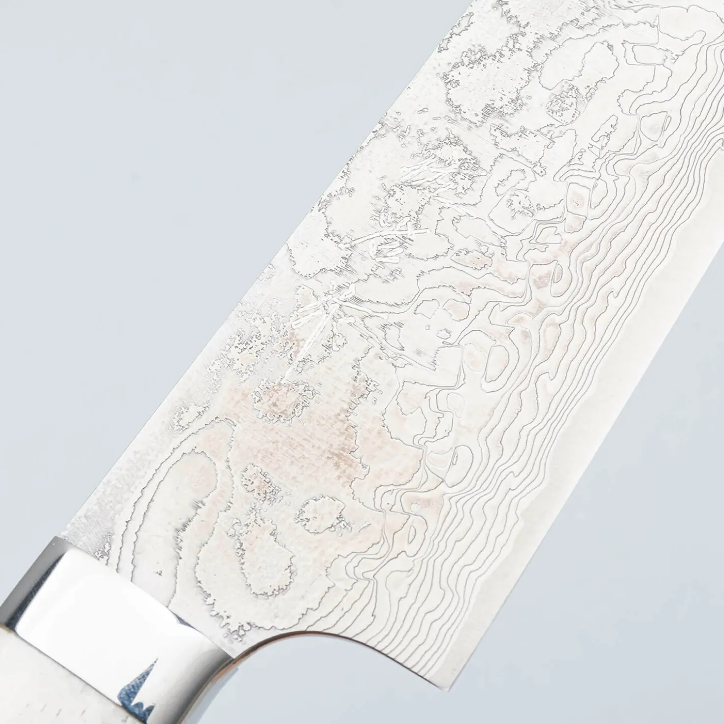 Takeshi Saji SG2 Diamond Damast Staghorn Santoku 18 cm