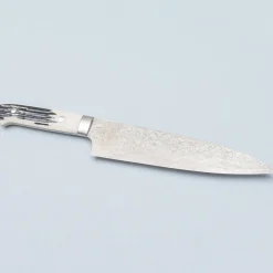 Takeshi Saji SG2 Diamond Damast Staghorn Santoku 18 cm