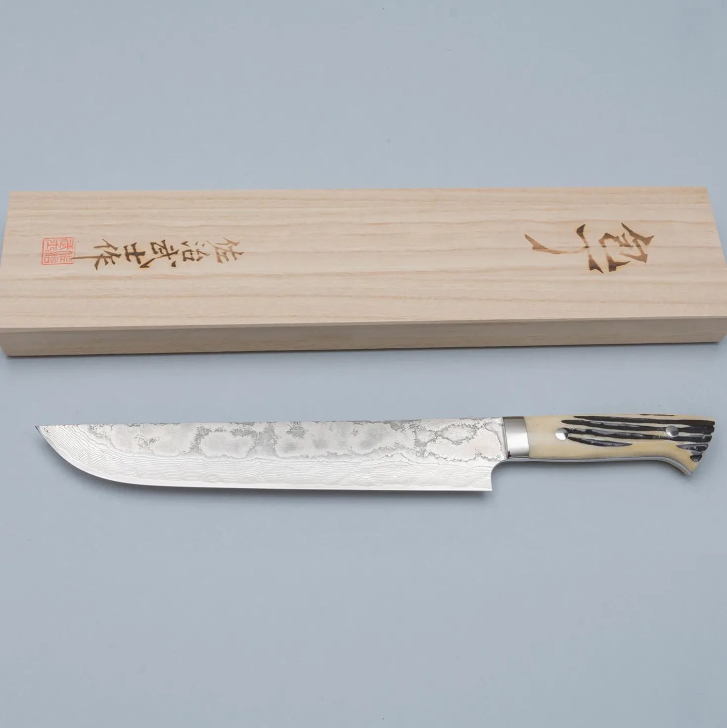 Takeshi Saji SG2 Diamond Damast Staghorn Sakimaru 24 cm
