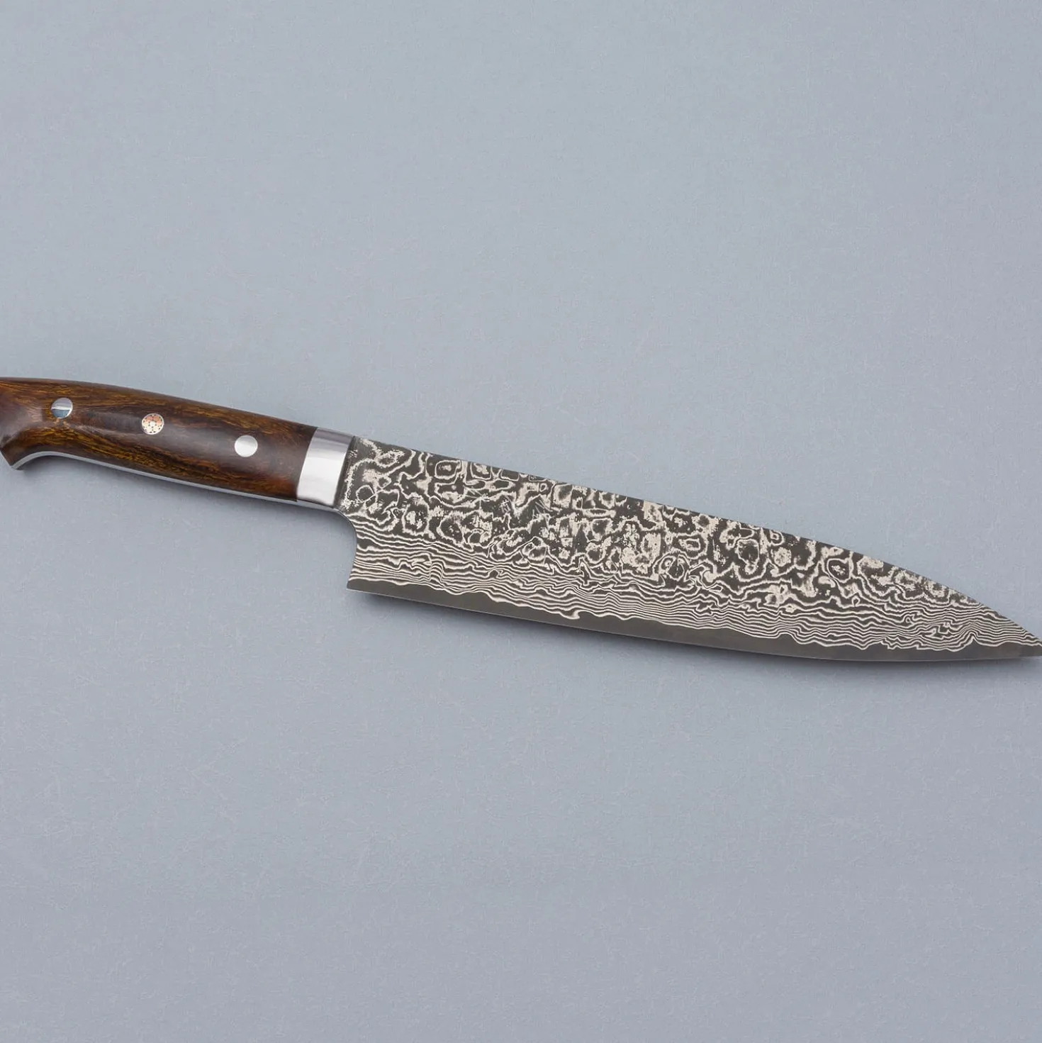 Takeshi Saji SG2 Nickel Damast Ironwood Gyuto 21 cm