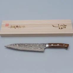 Takeshi Saji SG2 Nickel Damast Ironwood Gyuto 21 cm
