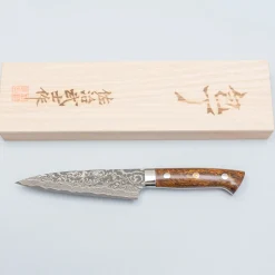 Takeshi Saji SG2 Nickel Damast Ironwood Petty 13.5 cm