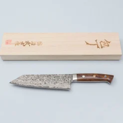 Takeshi Saji SG2 Nickel Damast Ironwood Bunka 17.5 cm