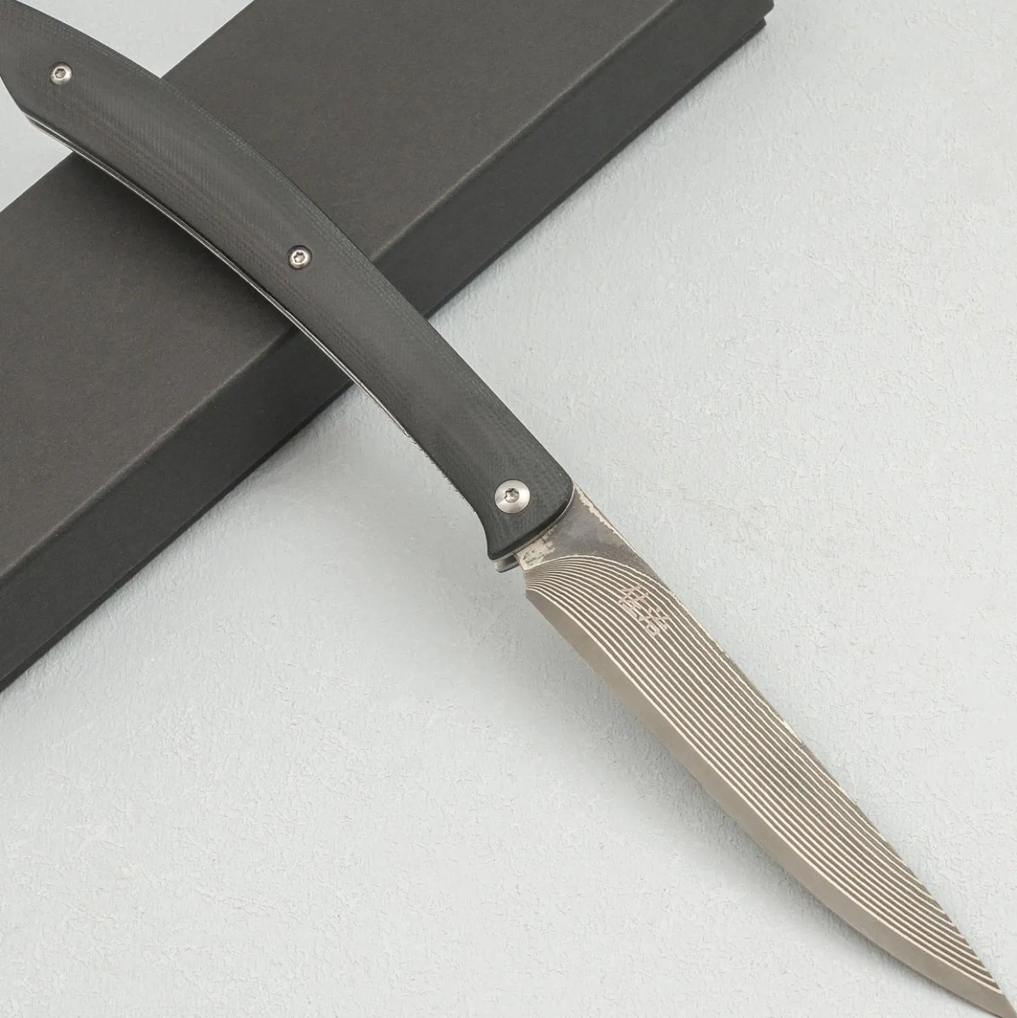 Takeshi Saji SG2 Nickel Damast Black Steak knife 10 cm