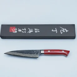 Takeshi Saji VG10 Cross Tsuchime Kurouchi Petty 13 cm