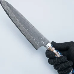 Takeshi Saji VG10 Cross Tsuchime Kurouchi Pinecone Gyuto 24 cm