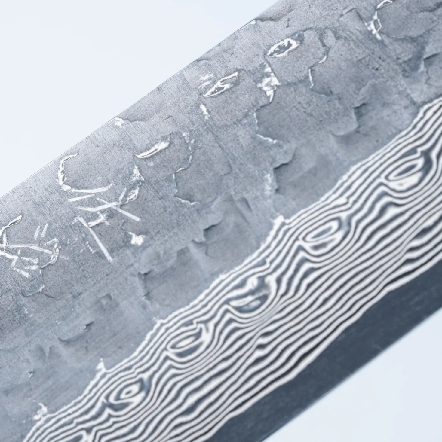 Takeshi Saji VG10 Cross Tsuchime Kurouchi Pinecone Gyuto 24 cm