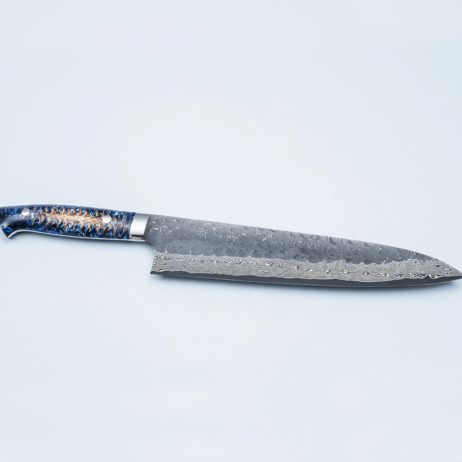 Takeshi Saji VG10 Cross Tsuchime Kurouchi Pinecone Gyuto 24 cm