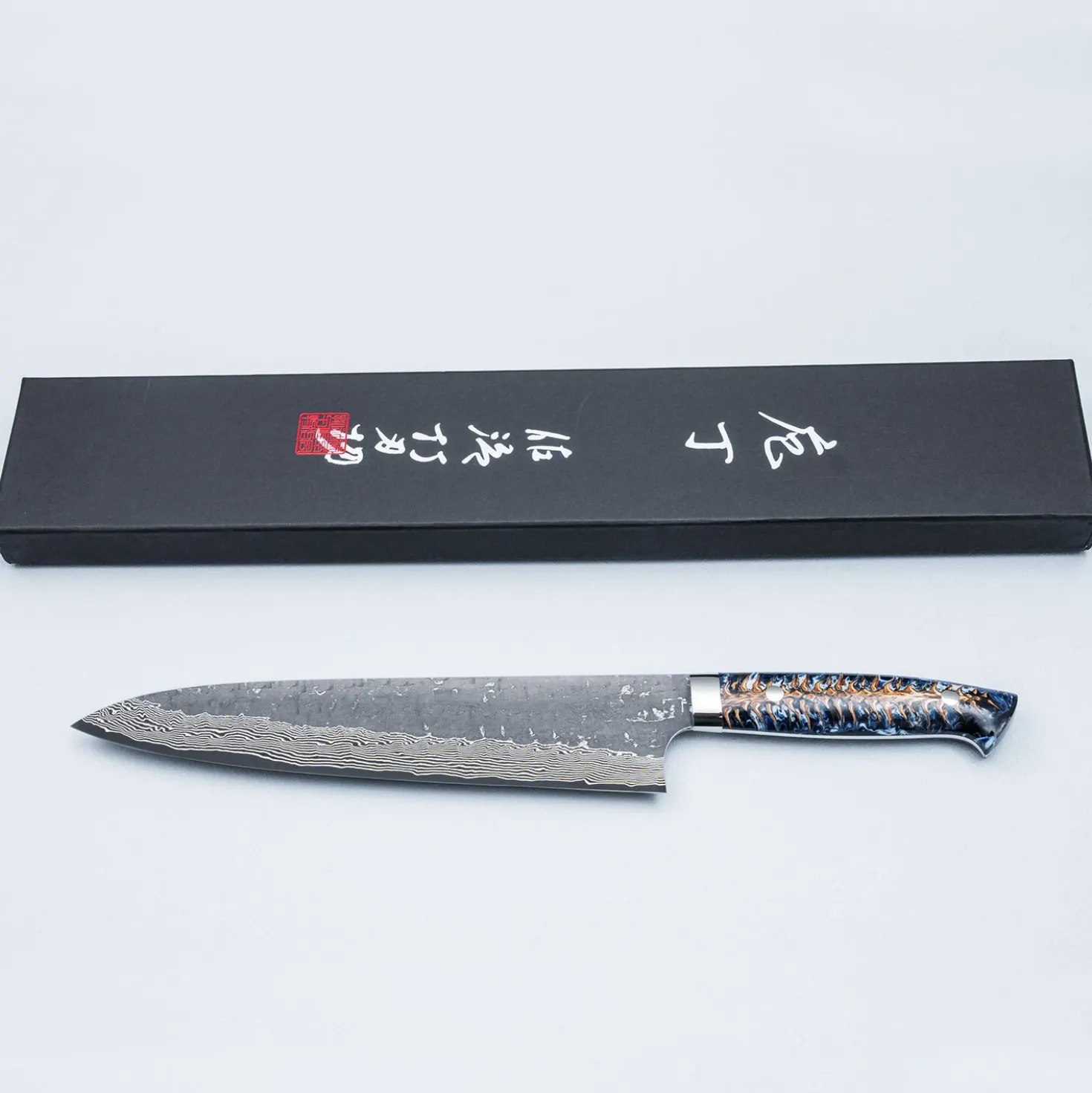 Takeshi Saji VG10 Cross Tsuchime Kurouchi Pinecone Gyuto 24 cm