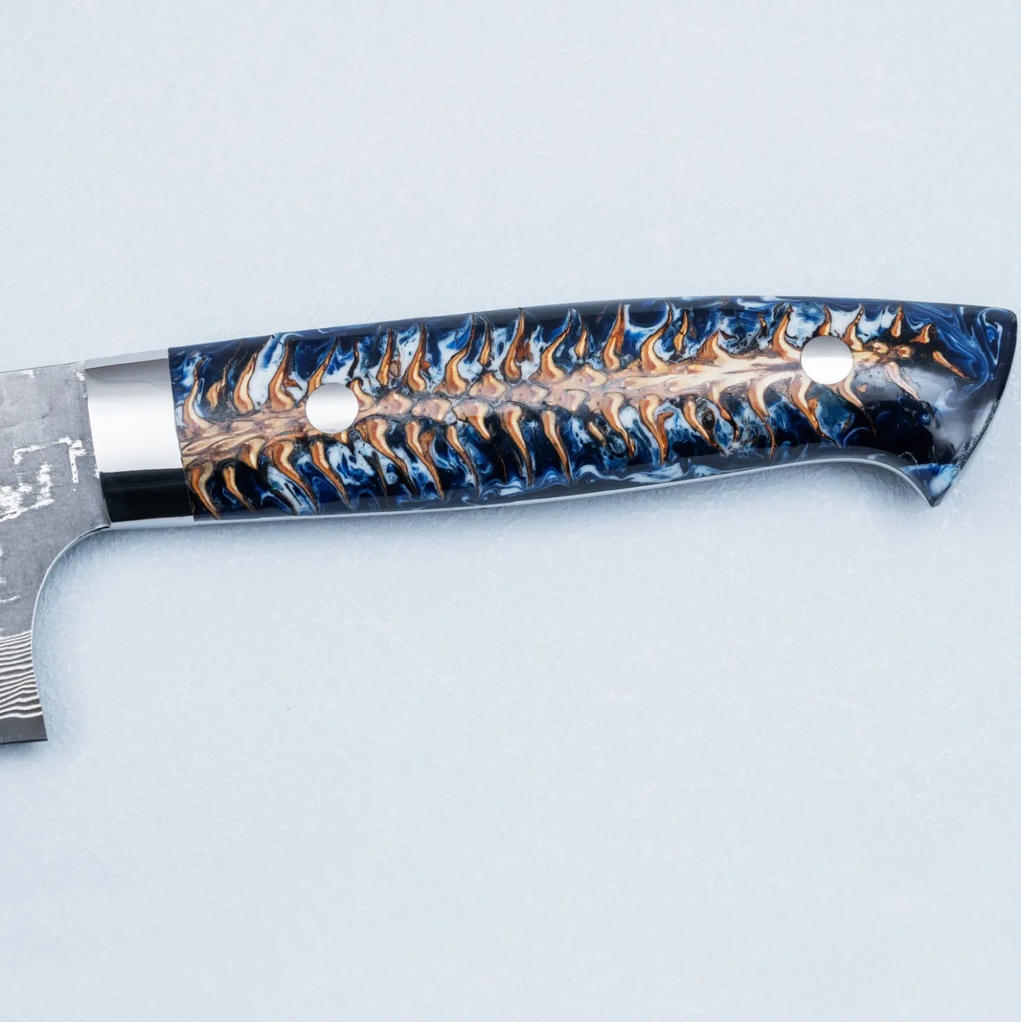 Takeshi Saji VG10 Cross Tsuchime Kurouchi Pinecone Gyuto 24 cm