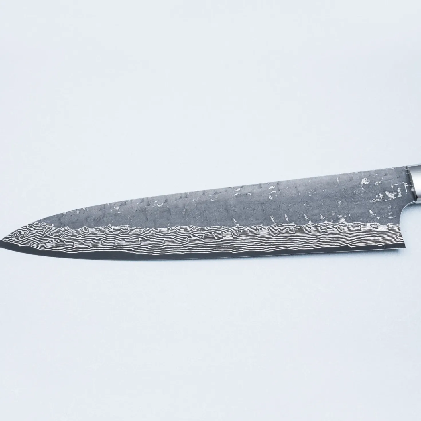 Takeshi Saji VG10 Cross Tsuchime Kurouchi Pinecone Gyuto 24 cm