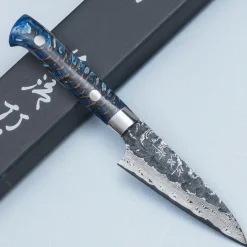 Takeshi Saji VG10 Cross Tsuchime Kurouchi Pinecone Petty 9 cm