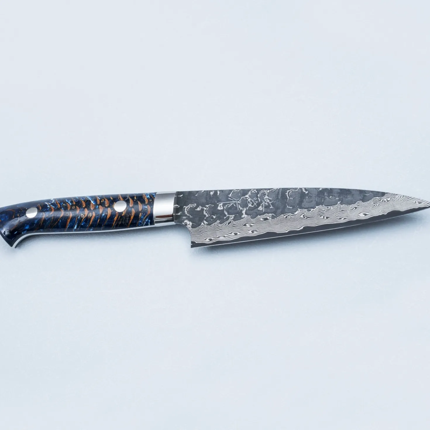 Takeshi Saji VG10 Cross Tsuchime Kurouchi Pinecone Petty 13.5 cm