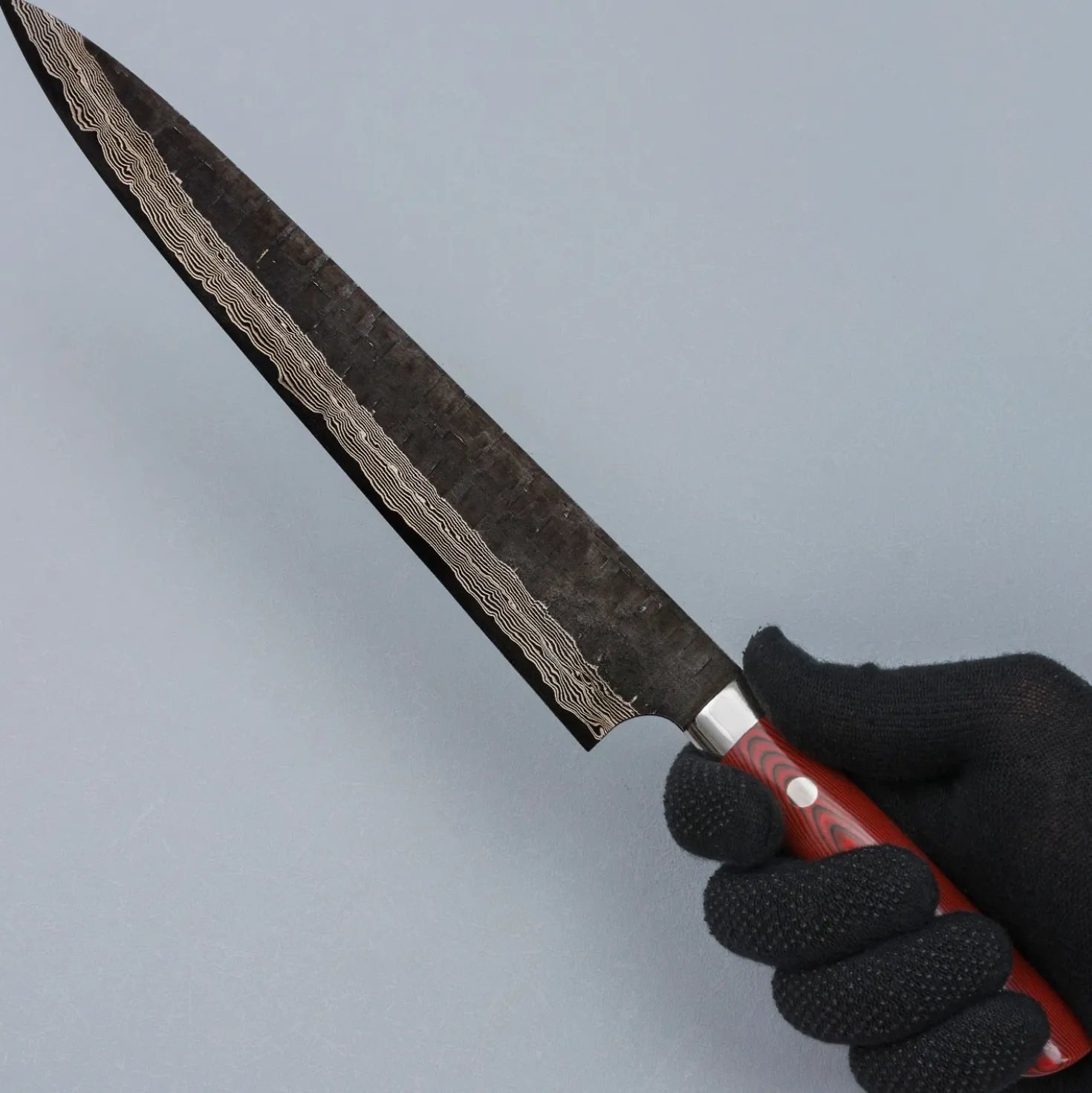 Takeshi Saji VG10 Cross Tsuchime Kurouchi Sujihiki 27 cm