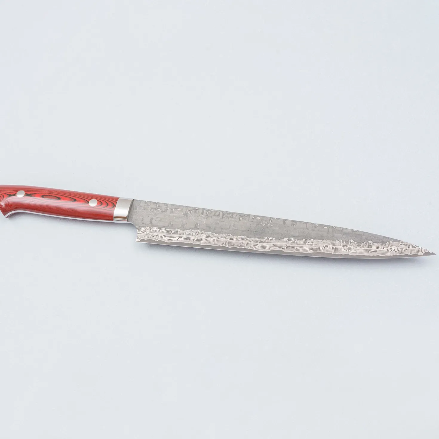 Takeshi Saji VG10 Cross Tsuchime Kurouchi Sujihiki 24 cm