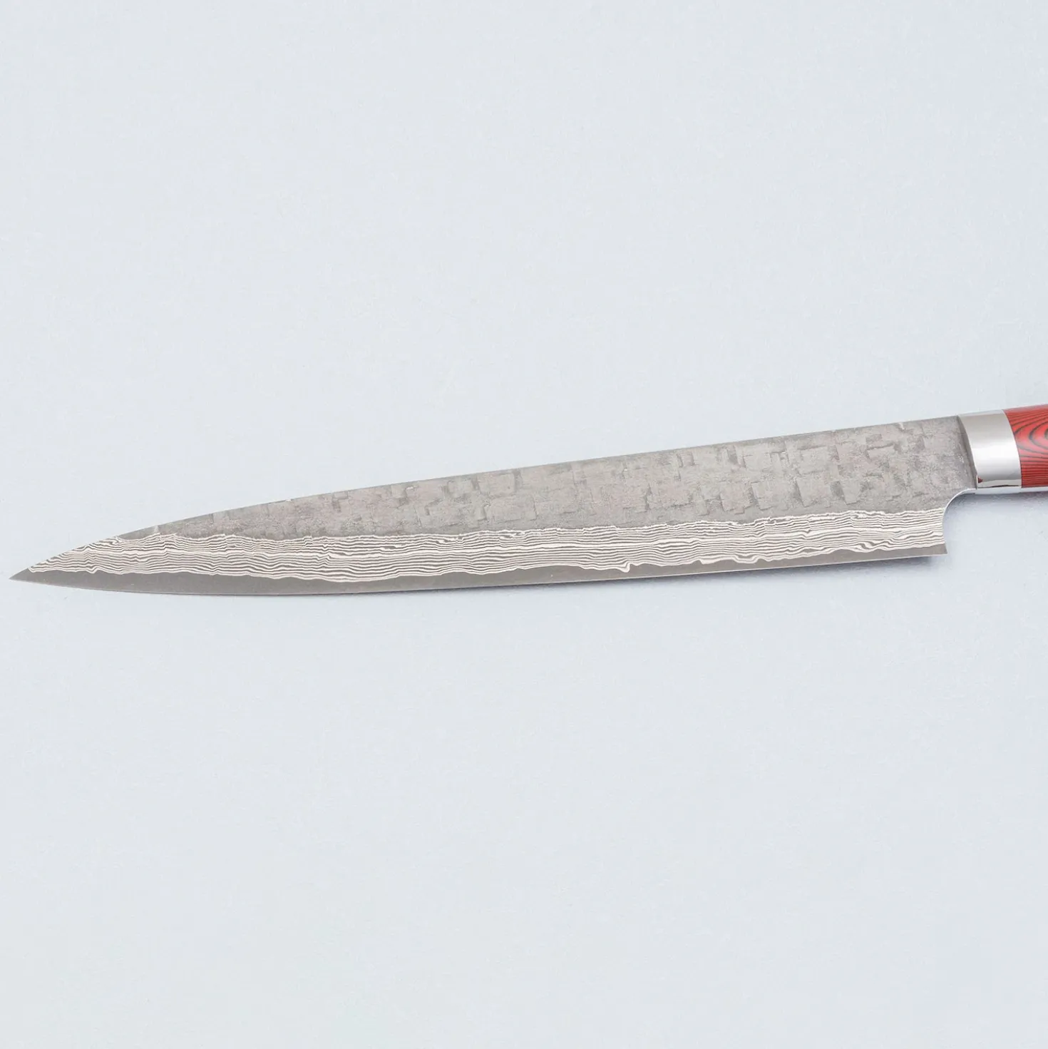 Takeshi Saji VG10 Cross Tsuchime Kurouchi Sujihiki 24 cm
