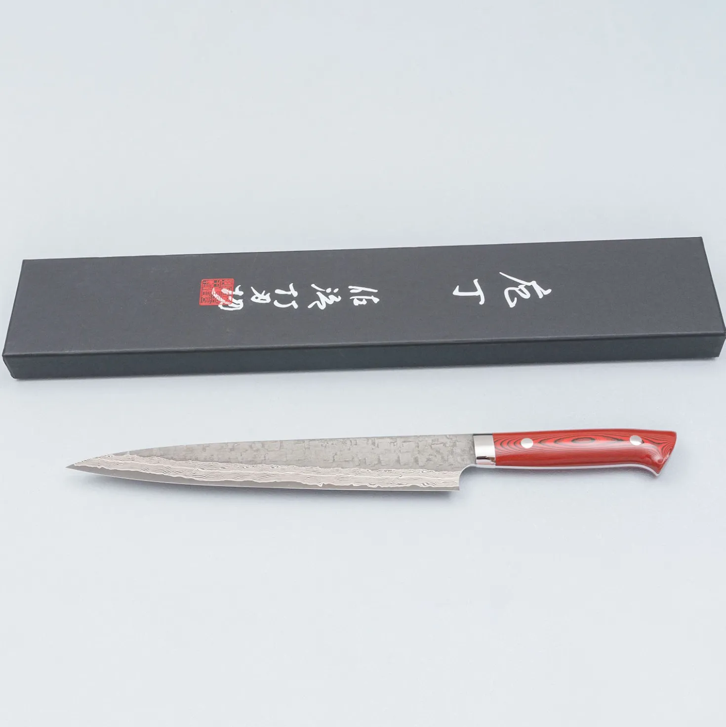 Takeshi Saji VG10 Cross Tsuchime Kurouchi Sujihiki 24 cm