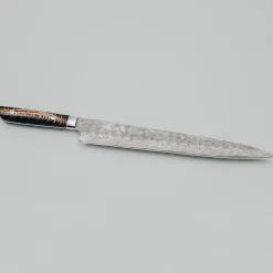 Takeshi Saji VG10 Cross Tsuchime Kurouchi Pinecone Sujihiki 27 cm