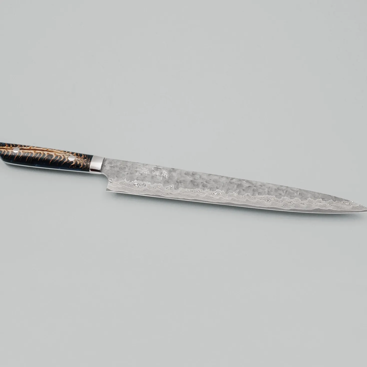 Takeshi Saji VG10 Cross Tsuchime Kurouchi Pinecone Sujihiki 27 cm