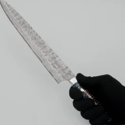 Takeshi Saji VG10 Cross Tsuchime Kurouchi Pinecone Sujihiki 27 cm