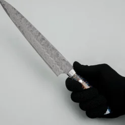 Takeshi Saji VG10 Cross Tsuchime Kurouchi Pinecone Sujihiki 24 cm