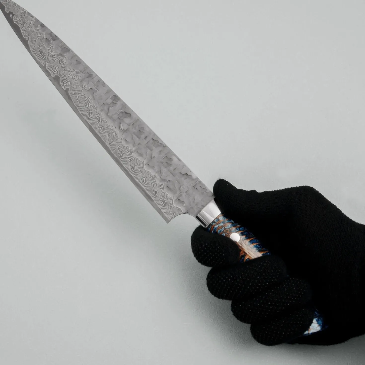 Takeshi Saji VG10 Cross Tsuchime Kurouchi Pinecone Sujihiki 24 cm