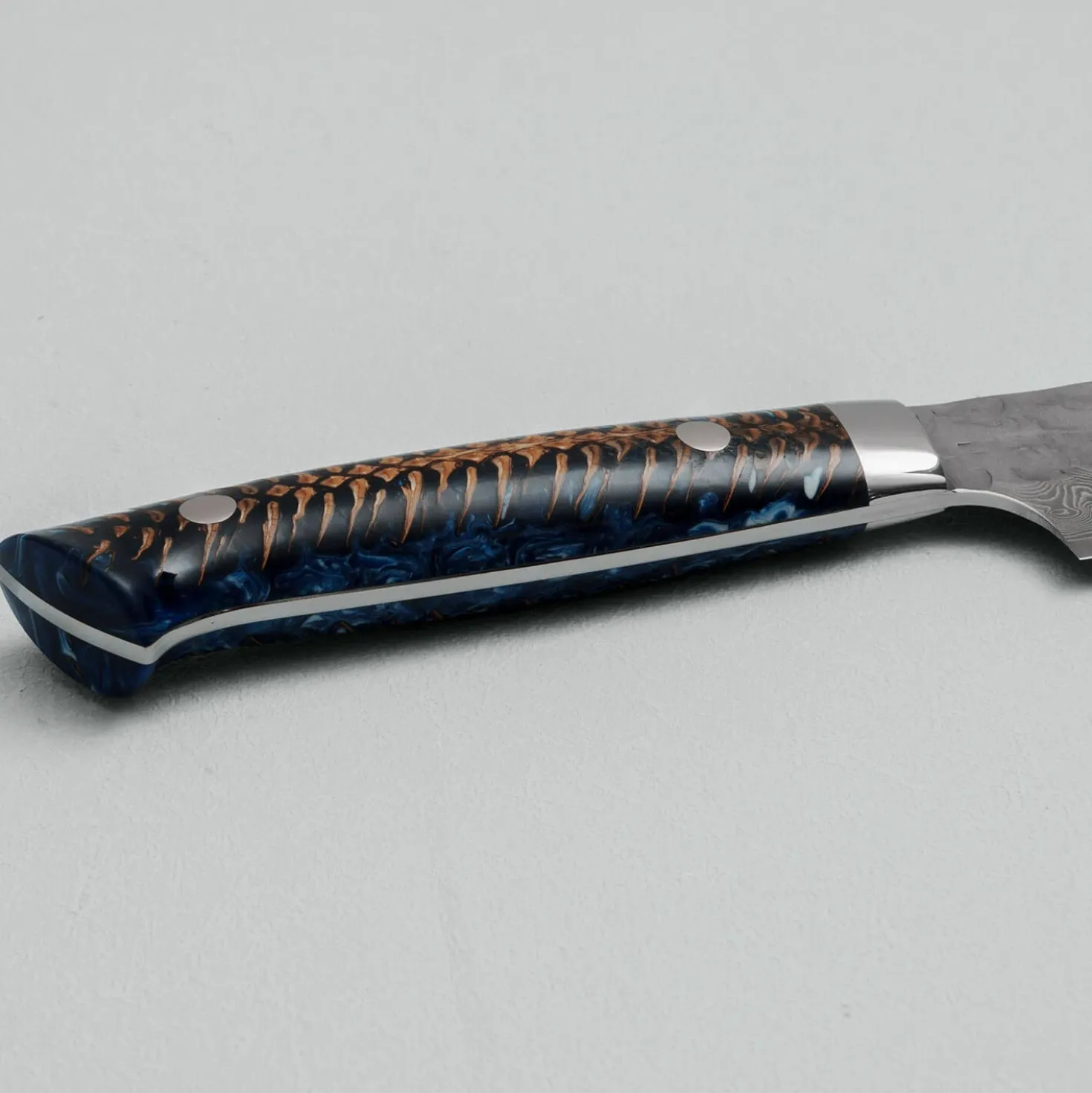 Takeshi Saji VG10 Cross Tsuchime Kurouchi Pinecone Sujihiki 24 cm