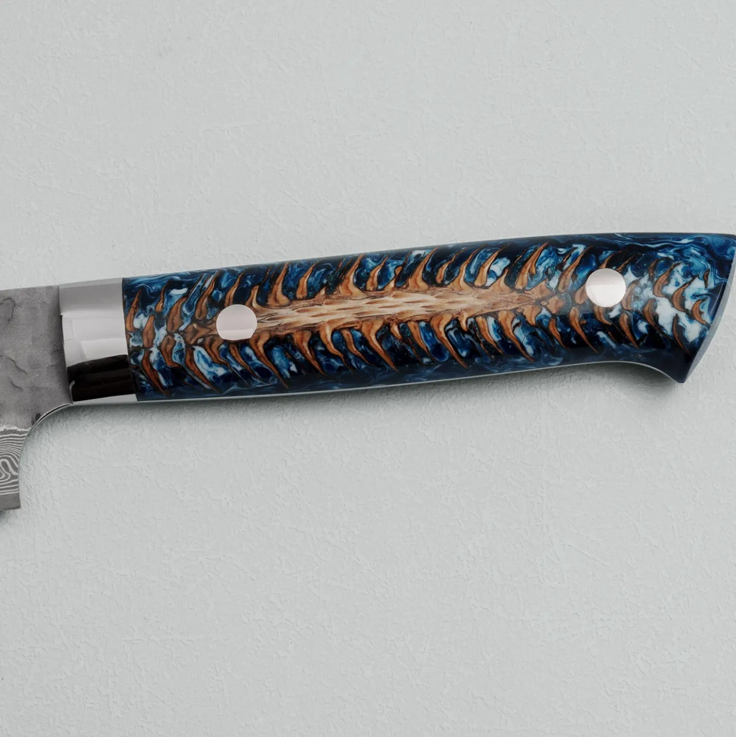 Takeshi Saji VG10 Cross Tsuchime Kurouchi Pinecone Sujihiki 24 cm