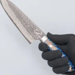 Takeshi Saji VG10 Cross Tsuchime Kurouchi Pinecone Santoku 18 cm