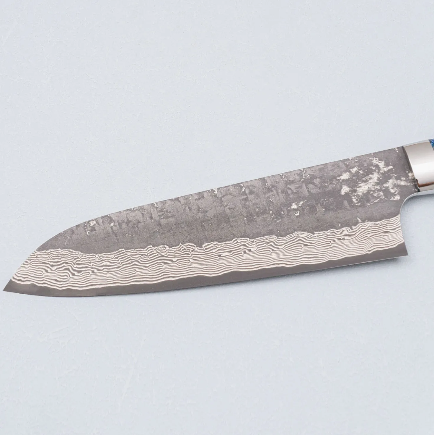 Takeshi Saji VG10 Cross Tsuchime Kurouchi Pinecone Santoku 18 cm