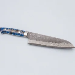 Takeshi Saji VG10 Cross Tsuchime Kurouchi Pinecone Santoku 18 cm
