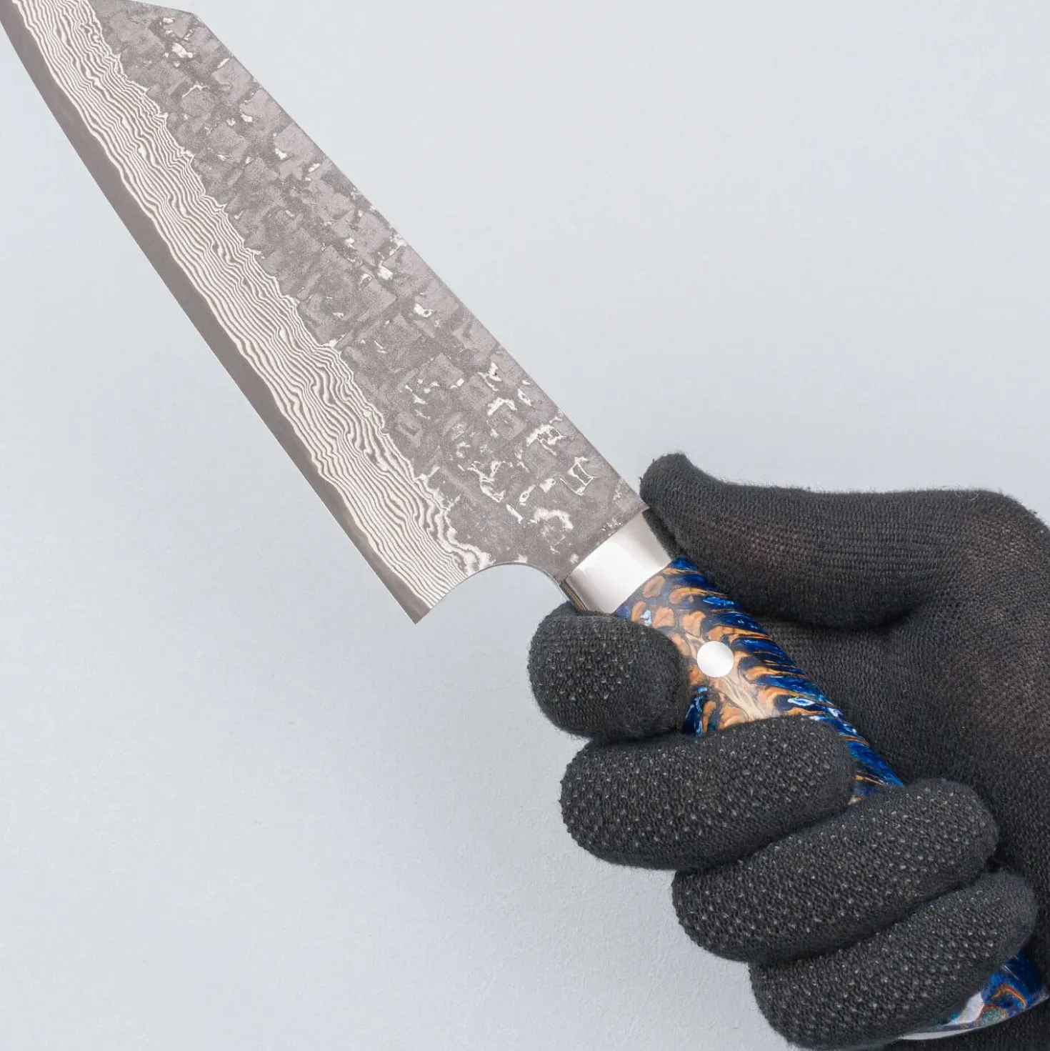 Takeshi Saji VG10 Cross Tsuchime Kurouchi Pinecone Bunka 18 cm