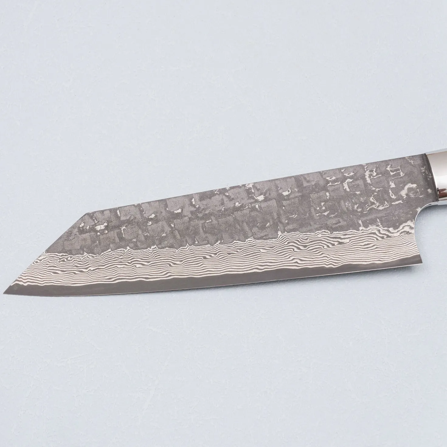 Takeshi Saji VG10 Cross Tsuchime Kurouchi Pinecone Bunka 18 cm