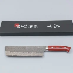 Takeshi Saji VG10 Cross Tsuchime Kurouchi Bunka 17 cm